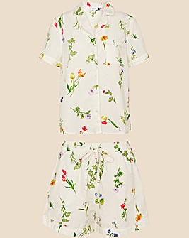 Accessorize Floral Print Pyjama Set