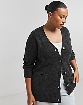 Charcoal Boyfriend Cardigan