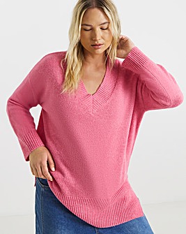 Bubblegum Pink V-Neck Tunic