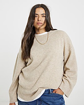 Oatmeal Crew Neck Jumper