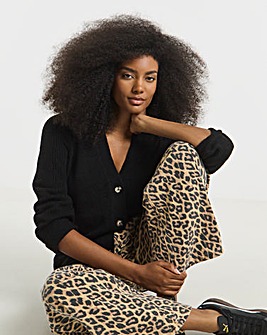 Cosy Yarn Black Boyfriend Cardigan