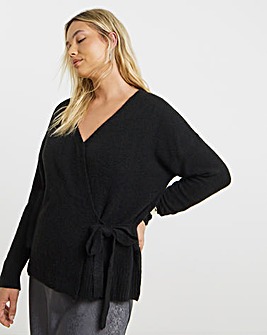 Black Ballet Wrap Cardigan