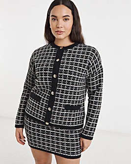 Crew Neck Boucle Cardigan Co-ord