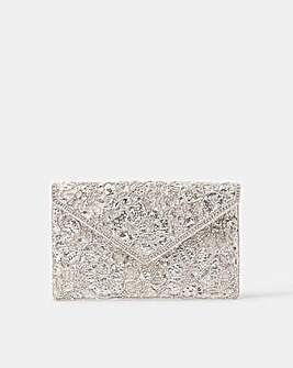 Accessorize Floral Envelope Clutch Bag