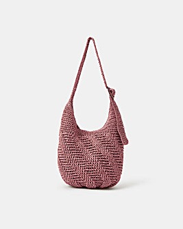 Accessorize Slouchy Raffia Crossbody Bag