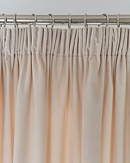 Luxury Heavyweight Velour Long Length Lined Pencil Pleat Curtains