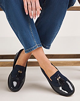 Amy Tassle Trim Loafers Extra Wide EEE Fit