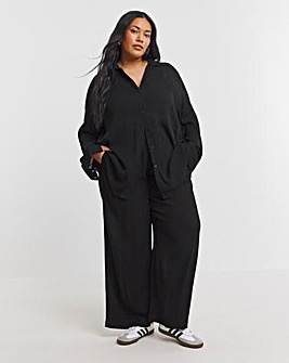 Black Crinkle Shirt