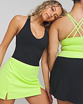 TALA SkinLuxe Side Split Skort- Lime