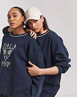 TALA Health Club Loose Hem Sweatshirt