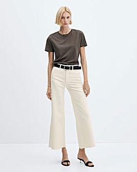 Mango Mid Rise Coulotte Jeans