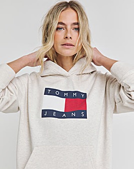 Tommy Jeans Relaxed Melange Flag Hoodie