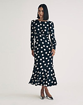 Nobody's Child Sally Spot Midi Dress