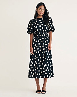 Nobody's Child Thora Spot Midi Dress