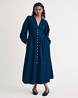 Nobody's Child Blue Denim Starlight Midi Dress