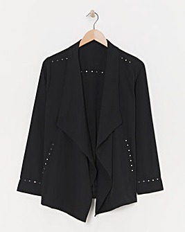 Religion Studded Waterfall Jacket