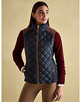 Joules Braemar Luxe Diamond Quilted Gilet