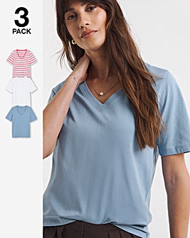 3 Pack The V Neck T-Shirts