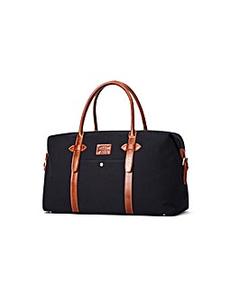 Hautton Canvass Leather Mix Holdall