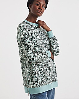 Side Zip Longline Sweat