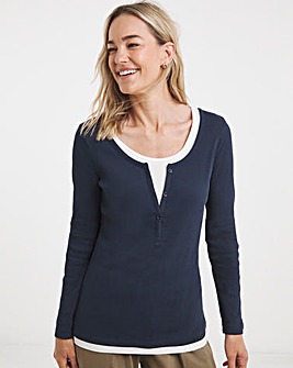 Layered Henley Top