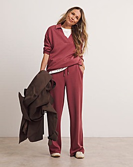 Coral Anthology Wide Leg Jogger