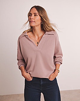 Antholgoy Rib High Collar Modal Sweat