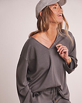 Antholgoy V Seam Detail Modal Sweat