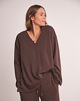 Antholgoy V Seam Detail Modal Sweat