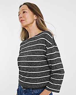 Soft Touch Slash Neck Top