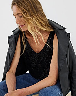 Sequin Vest