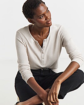 Layered Soft Touch Henley Top