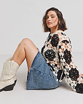 Mono Crochet Look Jumper