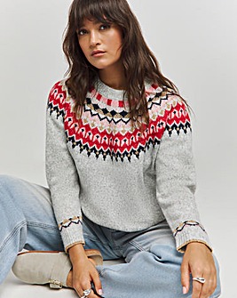 Grey Fair Isle Jumper