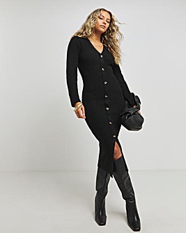 Black Maxi Cardigan Dress