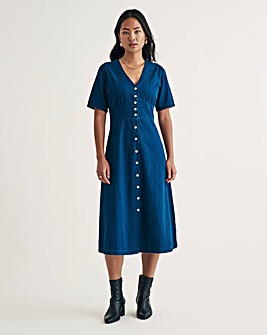 Nobody's Child Denim Alexa Midi Dress