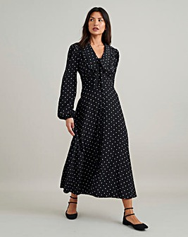 Nobody's Child Otillie Spot Midi Dress