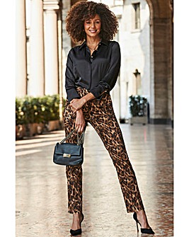 Sosandar Leopard Print Trousers