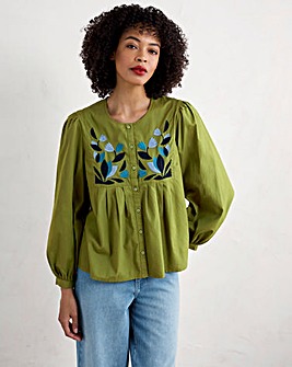 Seasalt Cornwall Thornapple Embroidered Shirt