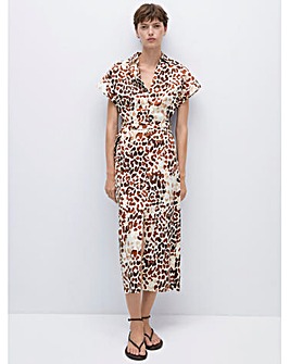 Mango Animal Print Dress