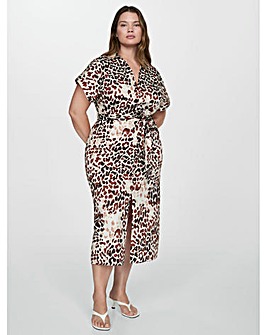 Mango Animal Print Dress