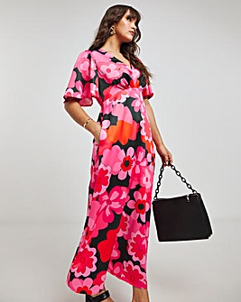 Twisted Wunder Grace Flower Maxi Dress