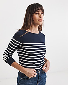 Tommy Hilfiger Jersey Stitch Long Sleeve Boat Neck Sweater