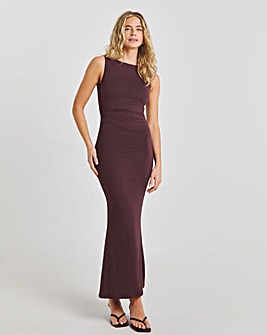 TALA Straight Neck Midi Dress