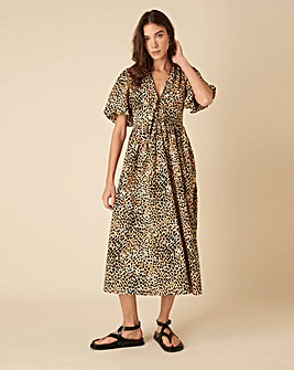 Nobody's Child Midi Dress Hattie Leopard