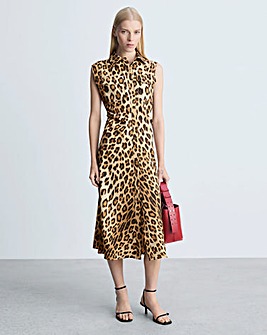 Mango Leopard Miriam Dress