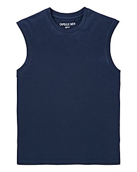 Navy Muscle Top Regular