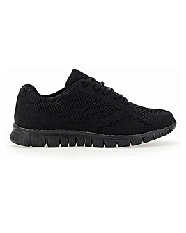 Cushion Walk Lace Up Trainers Wide E Fit
