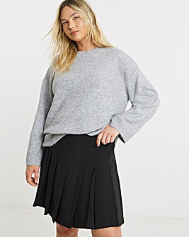 Simply Be Woven Pleated Mini Skirt