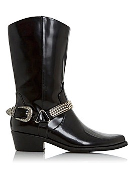 mid calf length boots wide fit